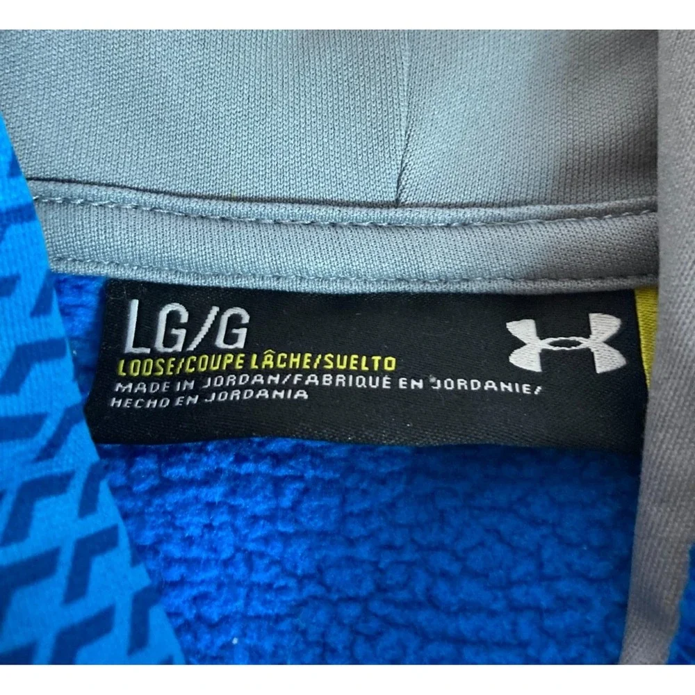Under Armour STORM1 Men's Hoodie Loose Fit Blue Sweatshirt Size‎ Large Aqua Blue